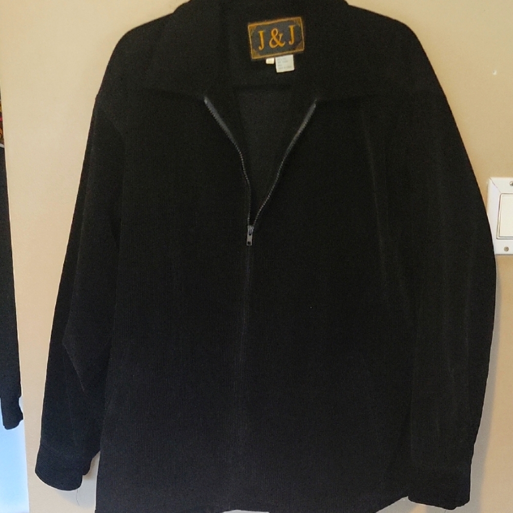 Black Zip-Up‎ Jacket